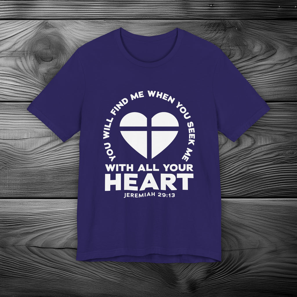 Seek & You Will Find GOD Unisex Jersey Short Sleeve Tee