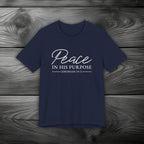 Peace in His Purpose Unisex Jersey Short Sleeve Tee