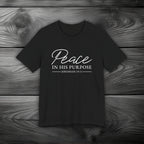 Peace in His Purpose Unisex Jersey Short Sleeve Tee