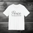 Peace in His Purpose Unisex Jersey Short Sleeve Tee