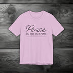 Peace in His Purpose Unisex Jersey Short Sleeve Tee