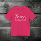 Peace in His Purpose Unisex Jersey Short Sleeve Tee