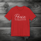 Peace in His Purpose Unisex Jersey Short Sleeve Tee