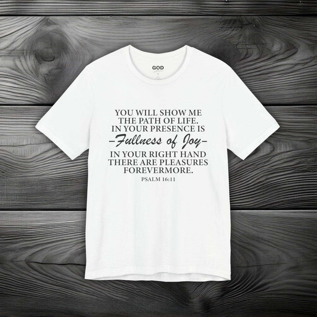 Joy In GOD's Presence Unisex Jersey Short Sleeve Tee