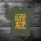 The Truth Is God Made Me On Purpose | Man Kneeling at the Cross