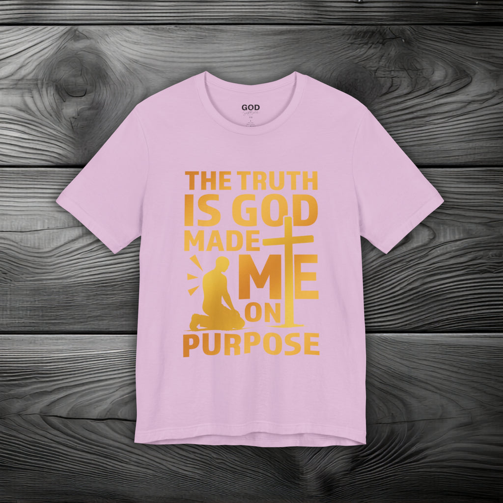 The Truth Is God Made Me On Purpose | Man Kneeling at the Cross