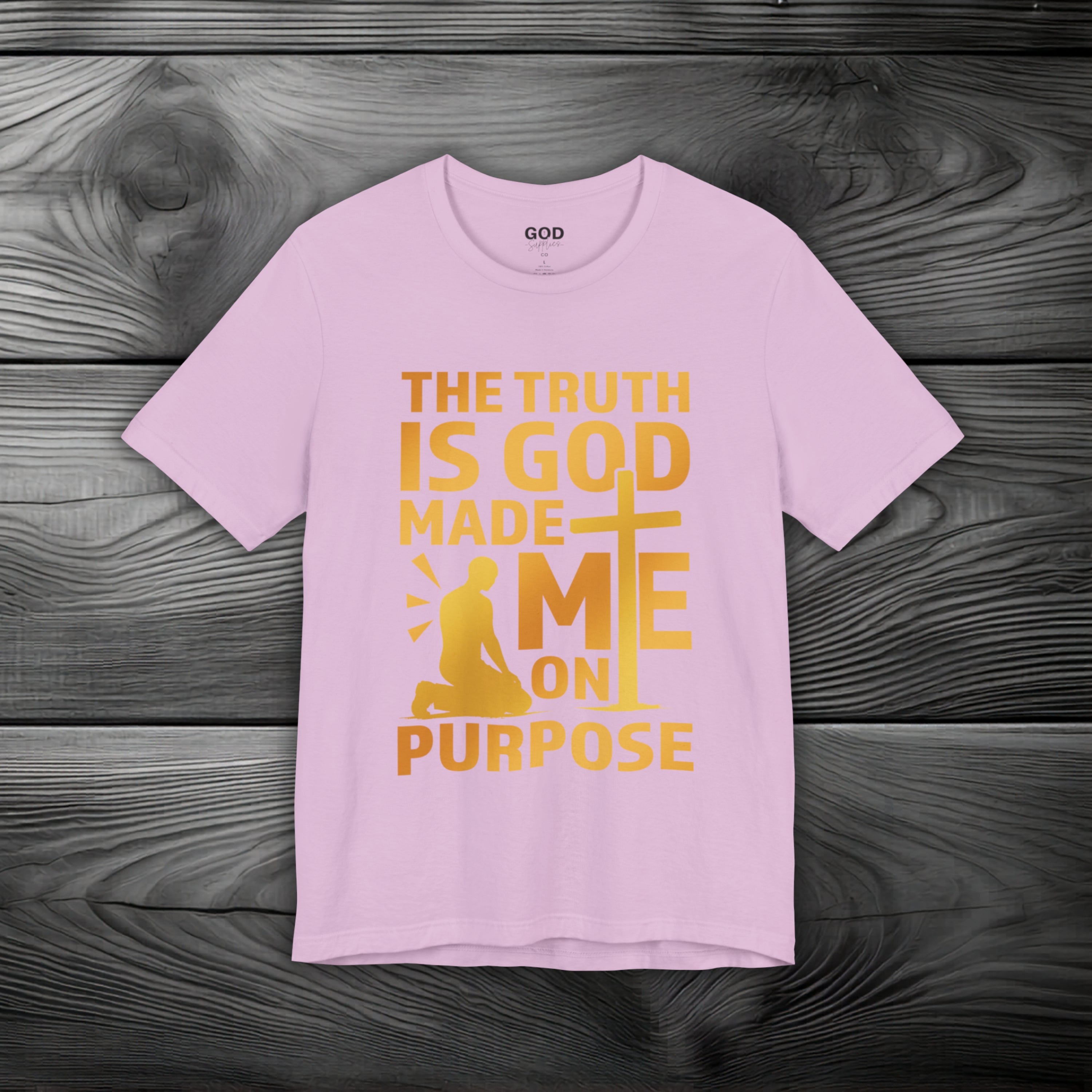 The Truth Is God Made Me On Purpose | Man Kneeling at the Cross