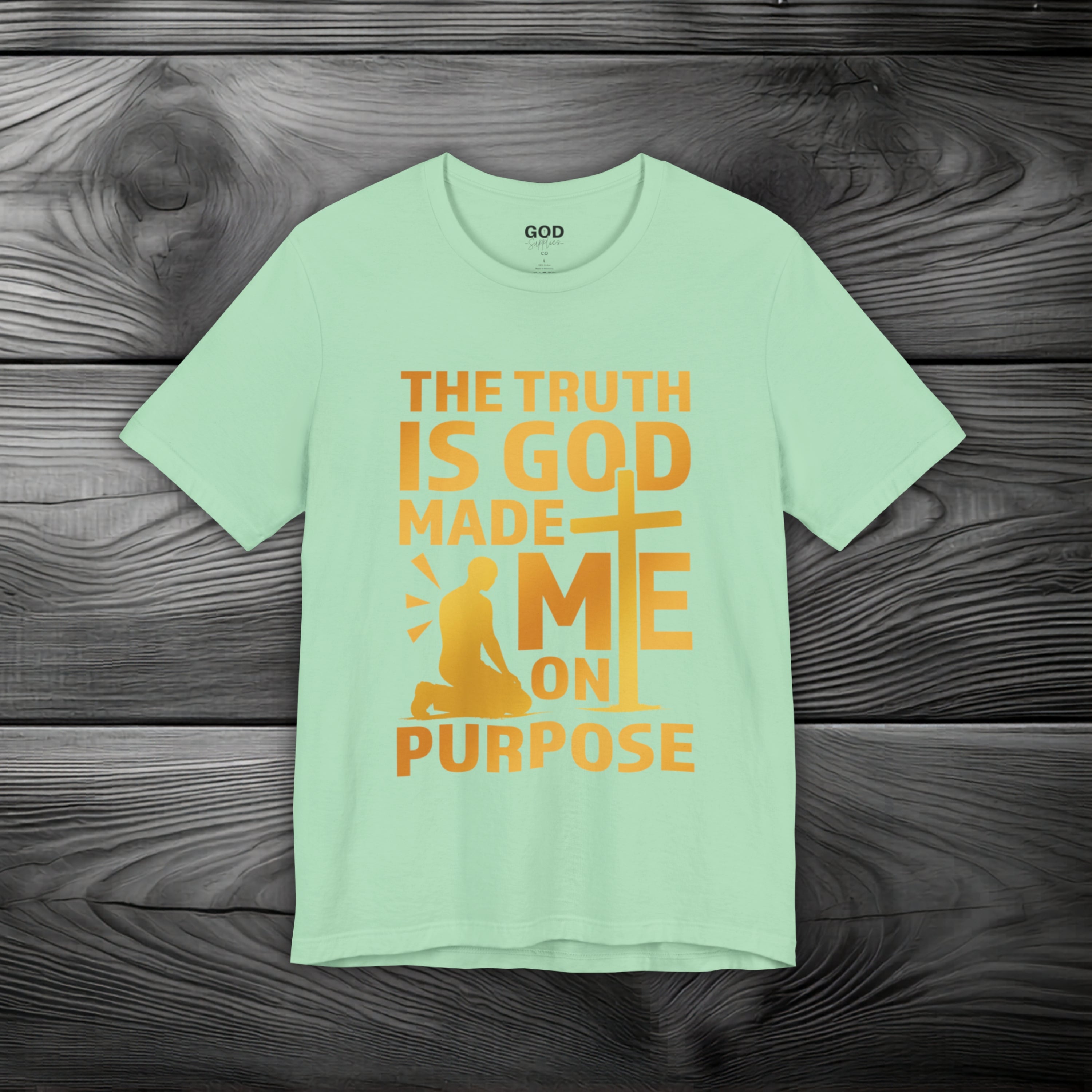 The Truth Is God Made Me On Purpose | Man Kneeling at the Cross