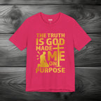 The Truth Is God Made Me On Purpose | Man Kneeling at the Cross