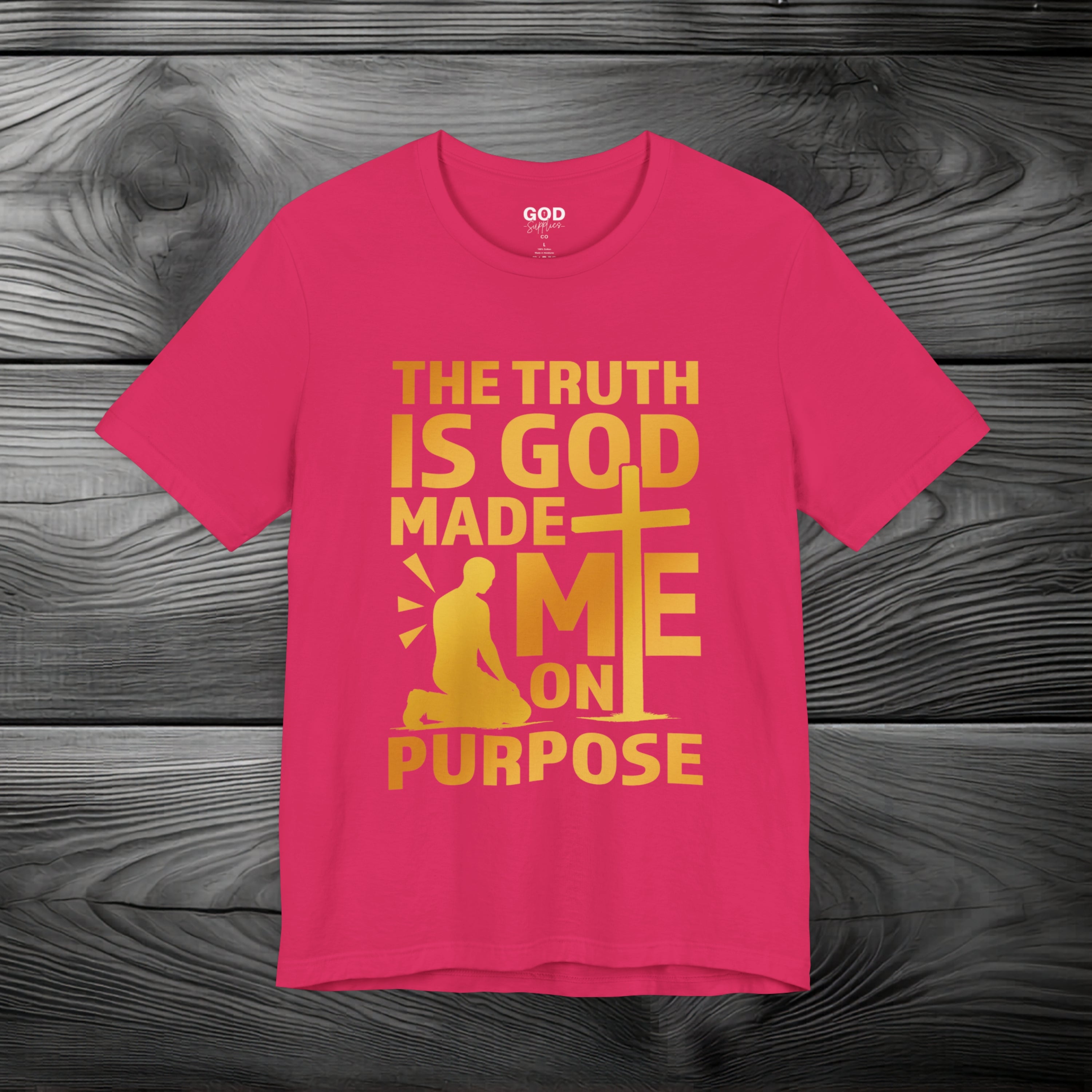 The Truth Is God Made Me On Purpose | Man Kneeling at the Cross