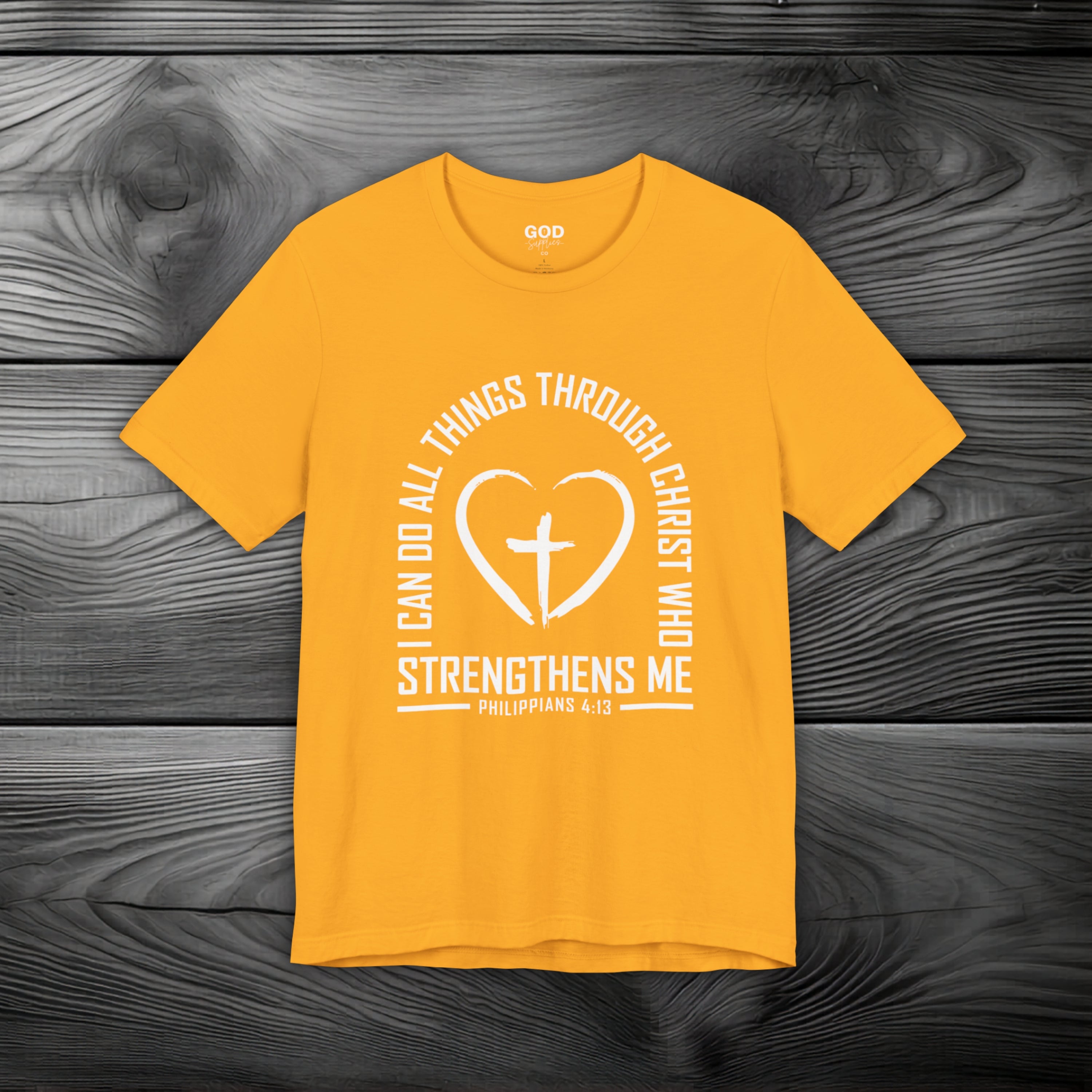 I Can Do All Things Through Christ Unisex Jersey Short Sleeve Tee