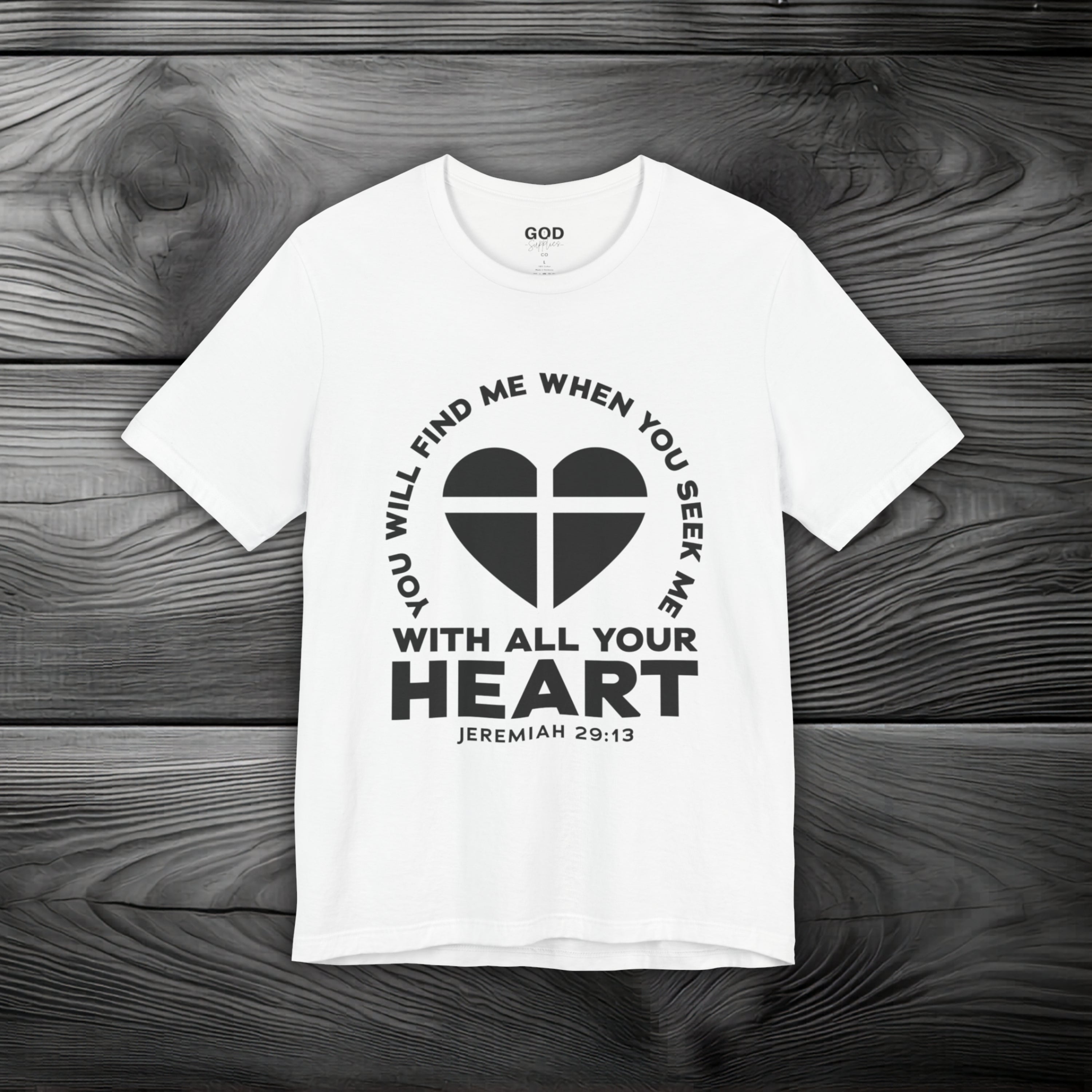 Seek & You Will Find GOD Unisex Jersey Short Sleeve Tee