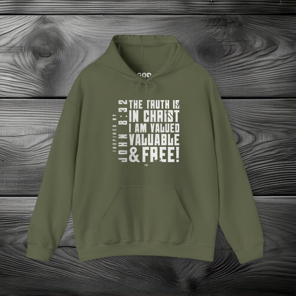 The Truth is in Christ I Am Valued Pullover Hoodie