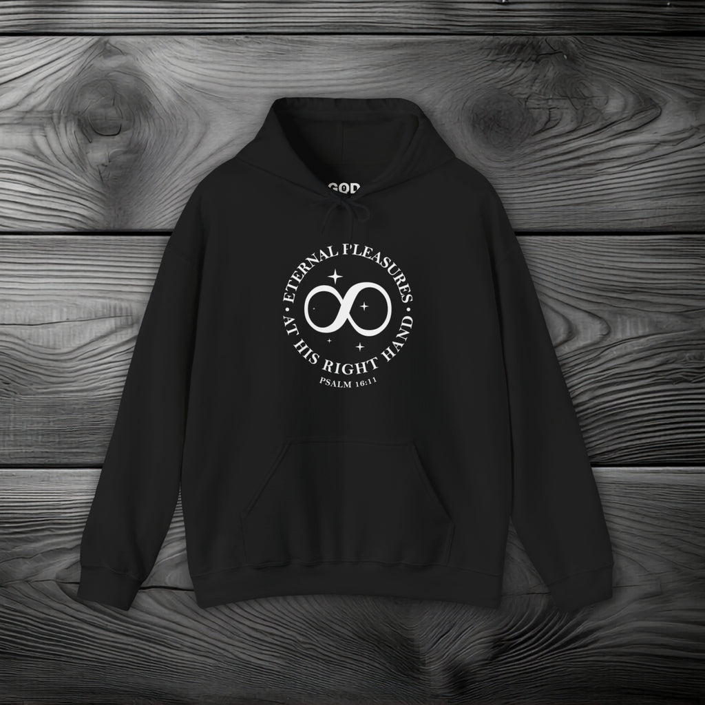 Eternal Pleasures ay His Right Hand Pullover Hoodie