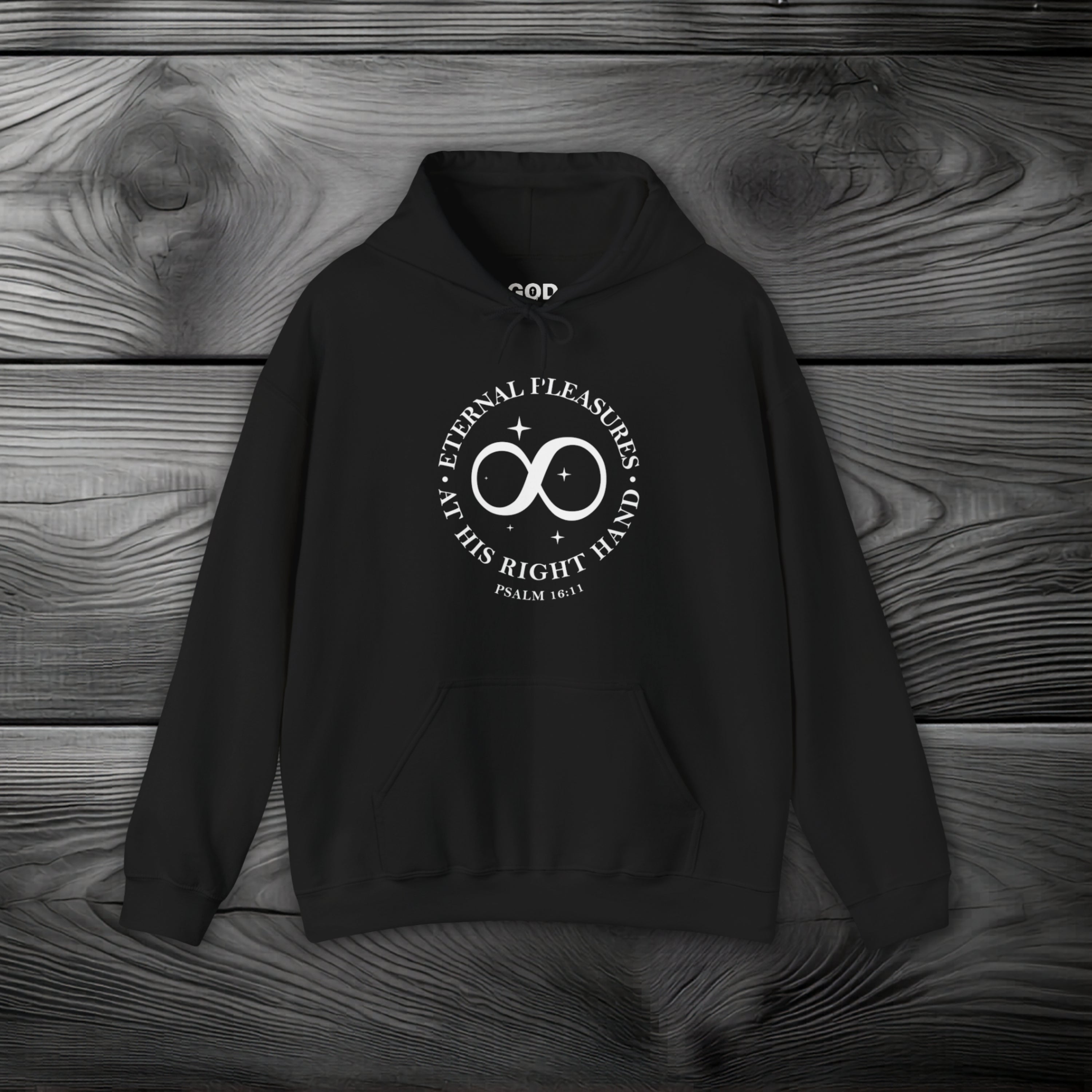 Eternal Pleasures ay His Right Hand Pullover Hoodie
