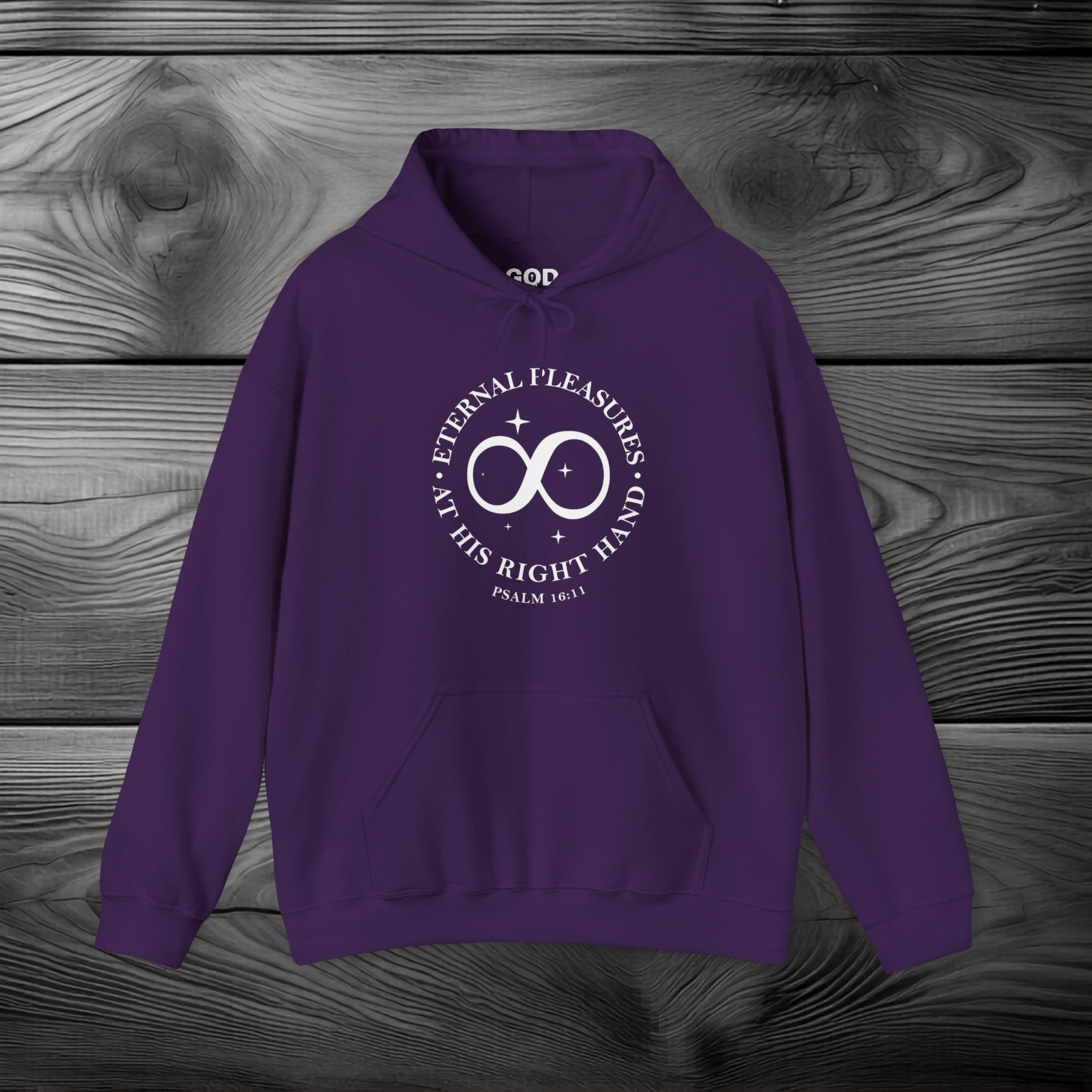 Eternal Pleasures ay His Right Hand Pullover Hoodie