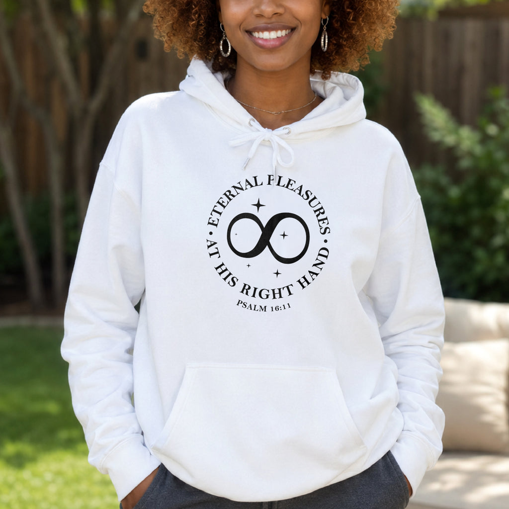 Eternal Pleasures ay His Right Hand Pullover Hoodie