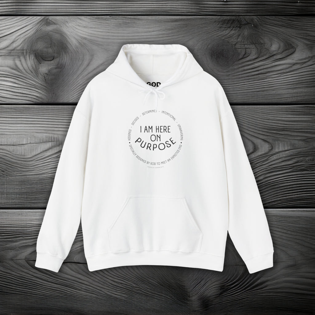 I Am Here On Purpose Pullover Hoodie